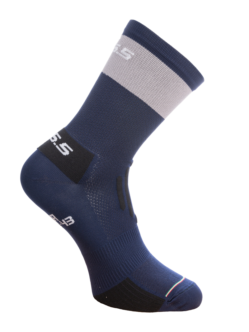 Ultra Blu Navy, Grey Band Sock