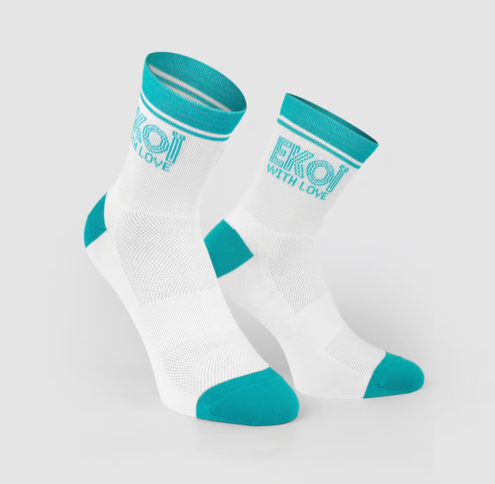 Women Socks Ekoi ESSENYIALS White Blue