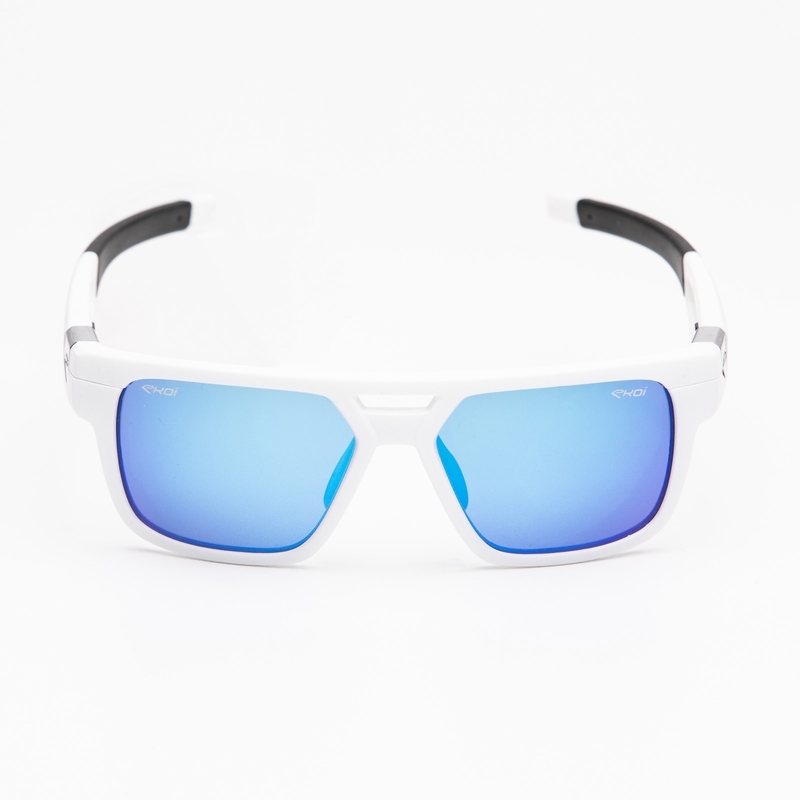 EKOI Glasses Sport Fashion White Blue Revo
