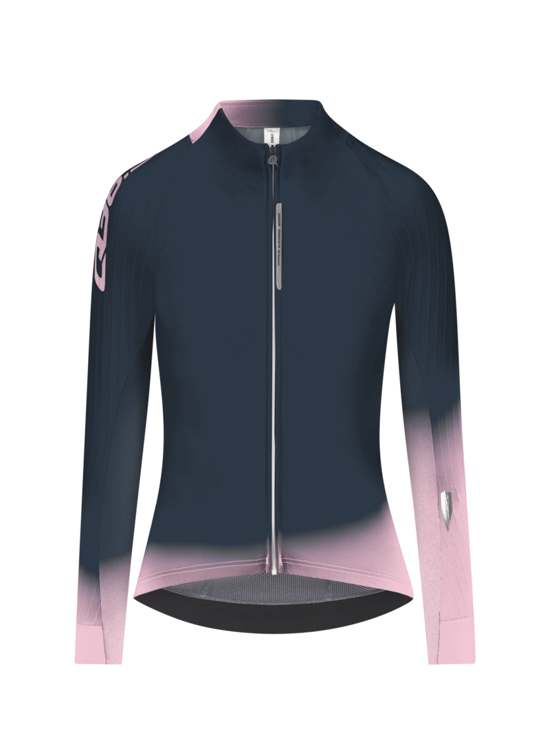 Gregarius Hybrid Light Collar Fade Long Sleeve Jersey Women Nautica Blue