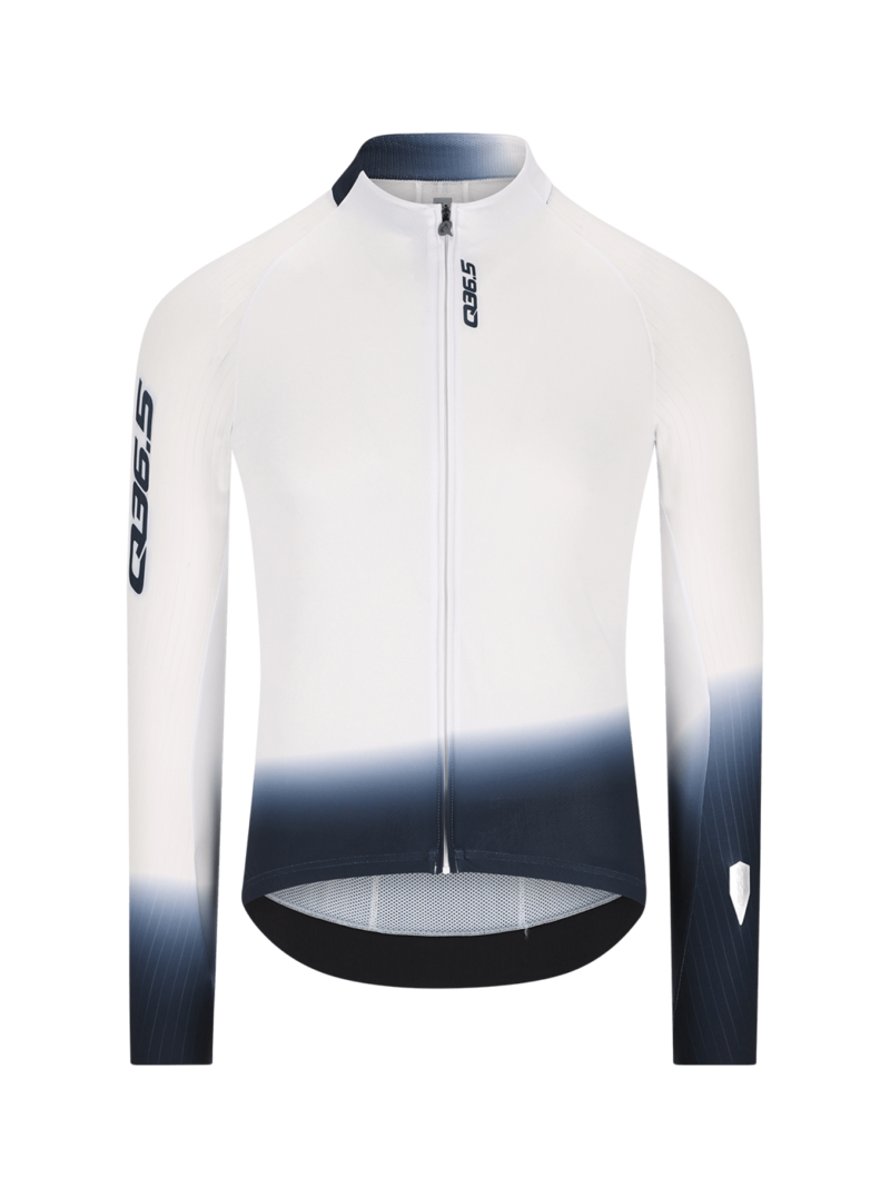 Gregarius Hybrid Light Collar Fade Long Sleeve Jersey White